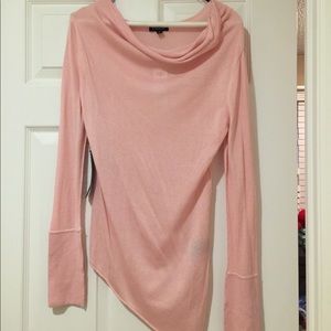 NWT BEBE cashmere silk shirt